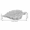 2 Pcs 3.62x1.77x0.79in Heavy Duty Door Stopper TPR Leaf Shape Stopper Under Draft Stopper  for Tiles
