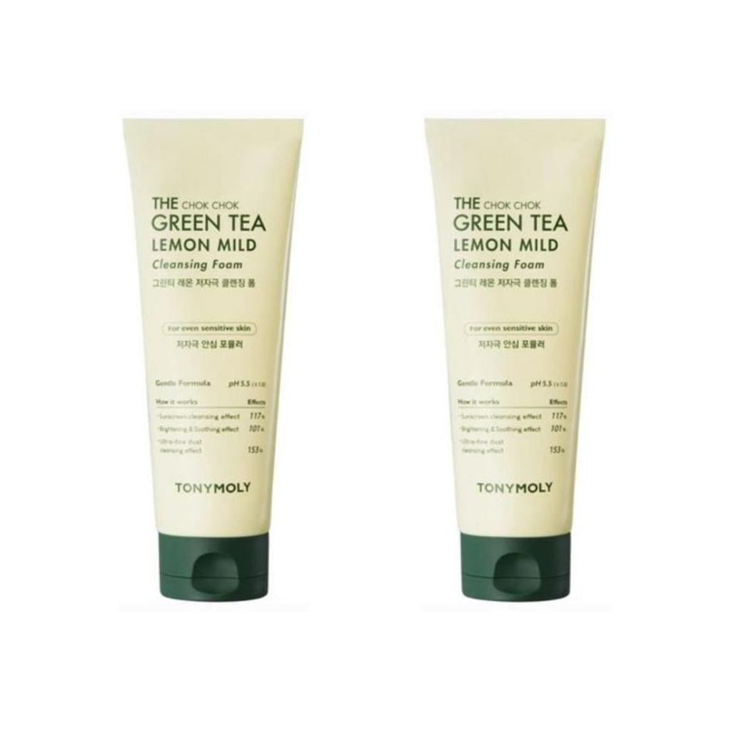 Tonymoly Пенка для умывания The Chok Chok Green Tea Lemon Mild Low pH 150 мл