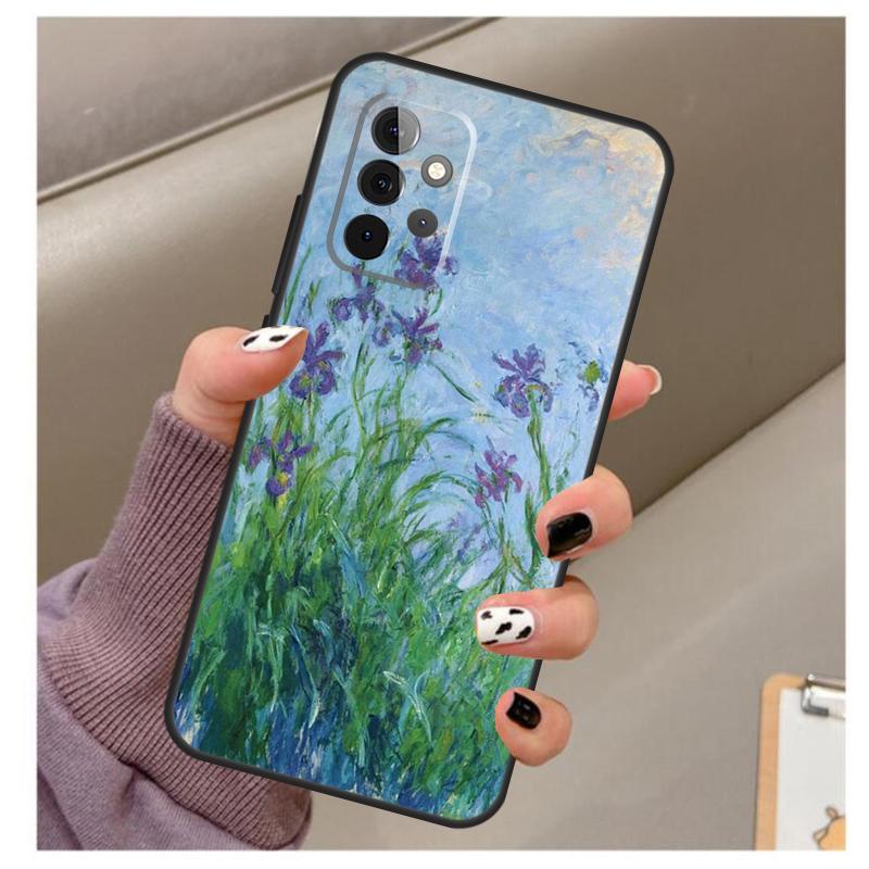 Кейс-картина "Сиреневые Ирисы" для Samsung Galaxy A35 A55 A15 A32 A12 A22 A52 A06 A54 A34 A14 A56 A36 A26 A16 A13 A53