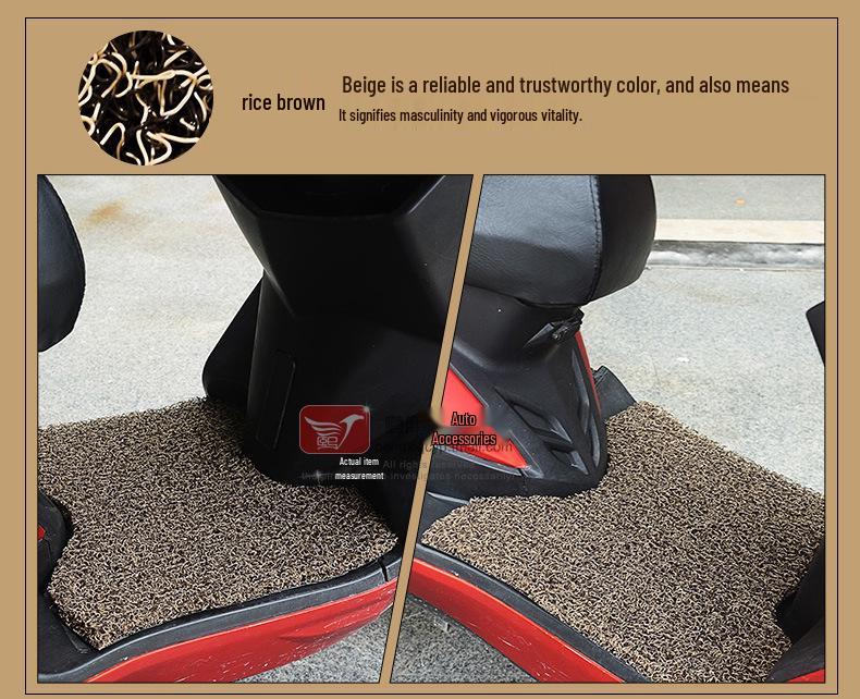 Big Turtle King Electric Motorcycle Non-Slip, Rainproof Foot Pad Silk Ring