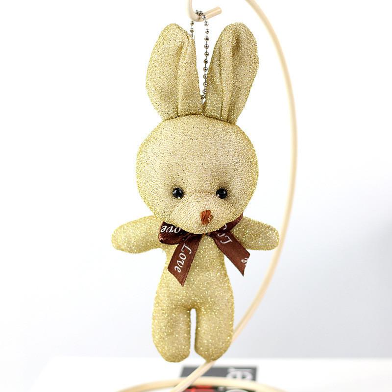 Adorable Sparkling Plush Bunny Toy Ideal For Bags And Gifts In Multiple Colors