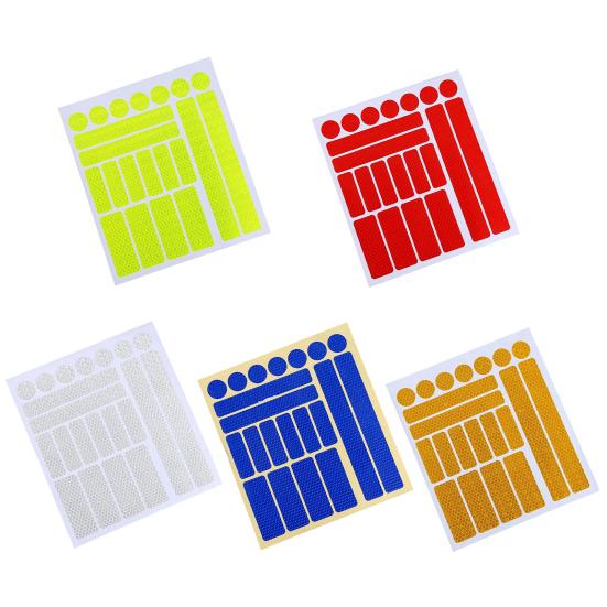 Предупреждающая наклейка для велосипеда, практичная самоклеящаяся сотовая сетка, велосипедная светоотражающая полоса, автомобильные аксессуары