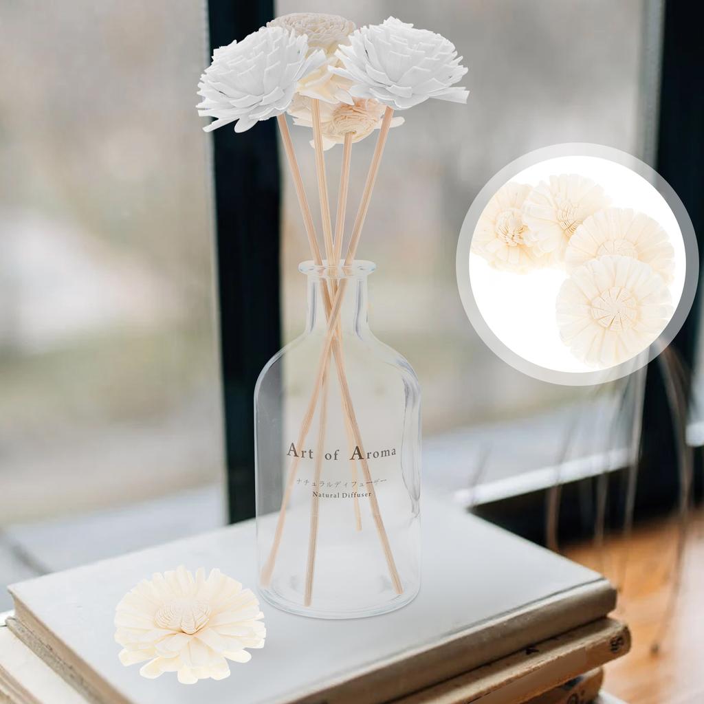 4 шт. хлопковых цветочных украшений, многоцелевой диффузор для сухих цветов, диффузор для эфирных масел, цветок своими руками