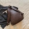 Винтажный Рюкзак из ПУ для Мужчин Женщин Повседневный Daypack Дорожный Школьный Сумка с Множеством Карманов