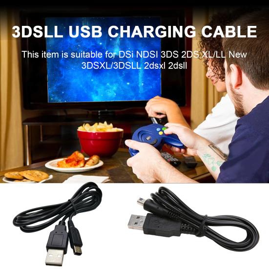 Зарядный кабель, прочный USB-шнур для зарядки, игровая линия питания для DSI NDSI 3DS 2DS XL/LL, новый 3DSXL/3DSLL 2dsxl 2dsll