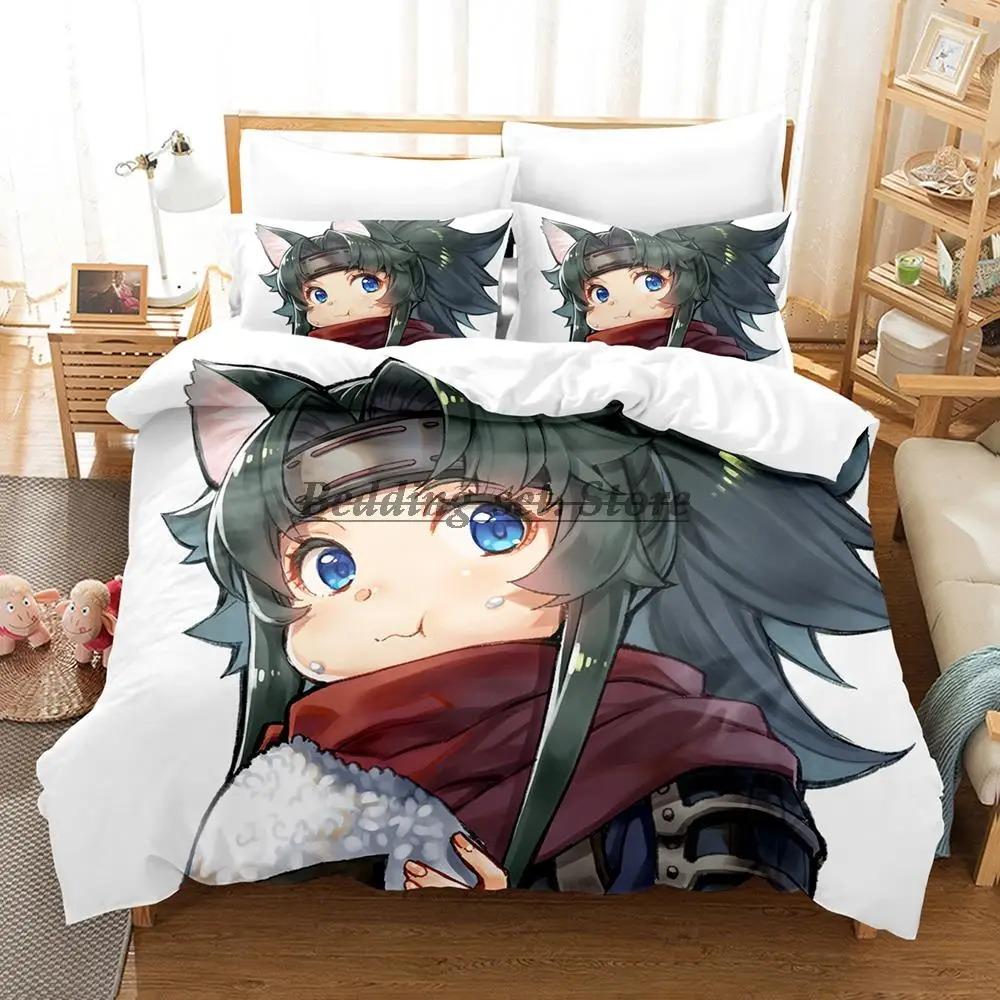 Комплект постельного белья Skeleton Knight Single Twin Full Queen King Size Комплект постельного белья Aldult Kid Bedroom Duvetcover Sets Anime Bed Sheet Set