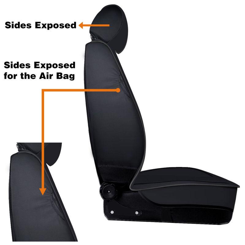 Full Set 5-Seat Protector Cushion For Cadillac Leather Car Seat Cover Front Rear