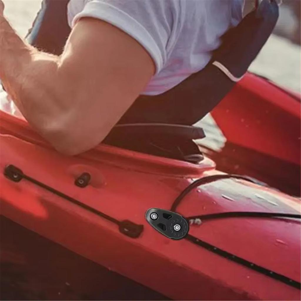 Plastic Kayak Pulley Block Sheave Block Slide Rail Anchor Trolley Sheave Water Sport Hardware for Kayak Canoe Boat