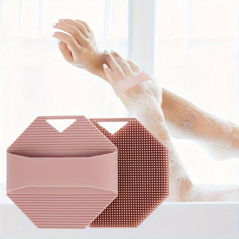Soft Body Scrub Shower Brush, Gentle Exfoliating Cleanser, Ergonomic Design, Durable Bathroom Accessory