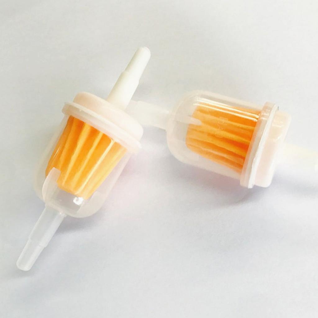 10 шт. универсальный встроенный газовый/топливный фильтр 6–8 мм 1/4 дюйма для газонокосилки с маленьким двигателем, автоаксессуары для мотоциклов