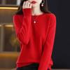 WTEMPO Women Knitted O-neck Sweater Autumn Winter Long Sleeve Solid Color Jumper Female Slim Sexy Pullovers Sweater