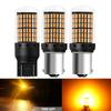 2 PCS P21W 1156 BA15S 1157 BAY15D 7443 LED Bulbs Canbus 12V 7000K Super Bright White Car Tail Back Parking Brake Parking Lamps
