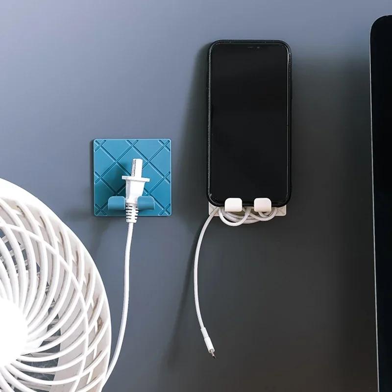 Вилка для провода, розетка, кронштейн, крючок, вилка, органайзер для кабеля, подходит для гостиной, кабинета, кухни, ванной комнаты, прачечной, стола