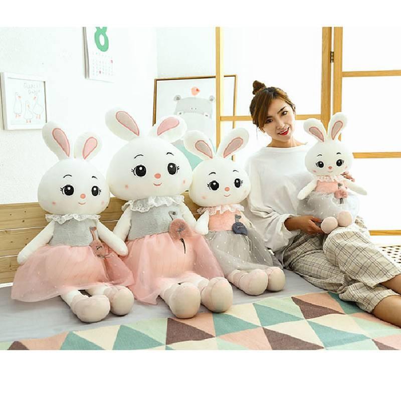 Rabbit Skirt Plush Toys Stuffed Dolls Sofa Room Decoration Kids Girl Gifts