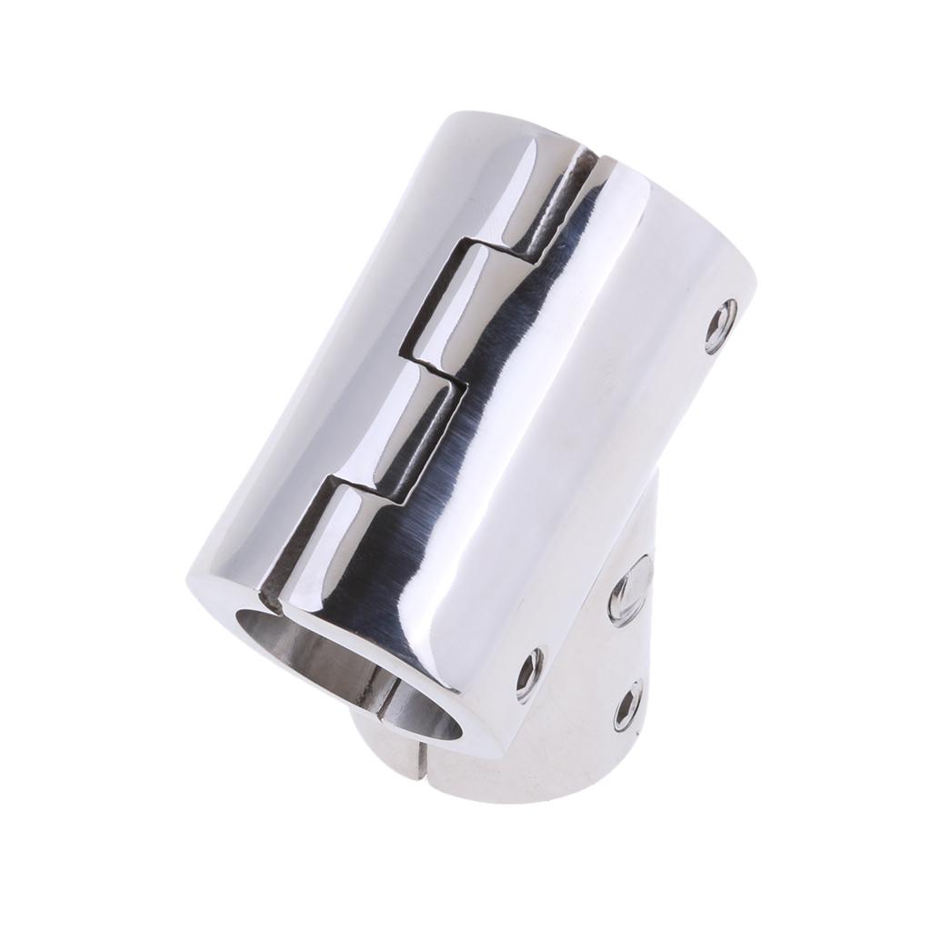 22mm Boat Handrail Fitting 60 Degree 3 Way Tee 316 Stainless Steel Marine Yacht Deck Rail Connector Hardware Accessory
