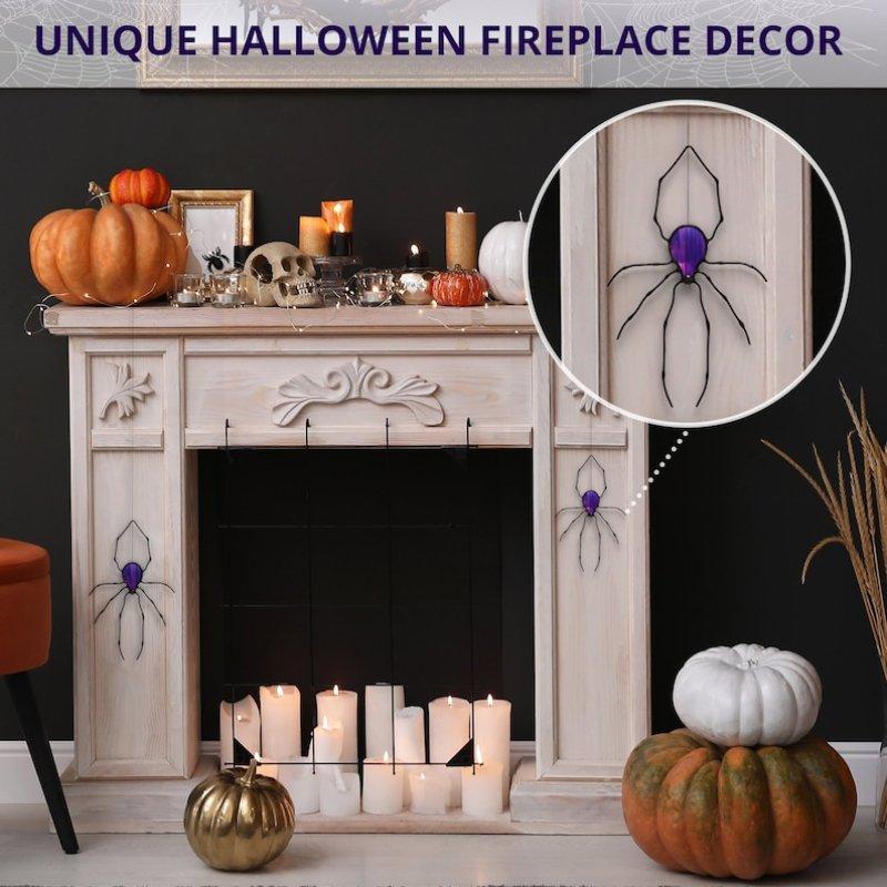 Spider Stained Glass Sun Catcher Halloween Interior Decoration Unique Window Decoration Gift For Friends