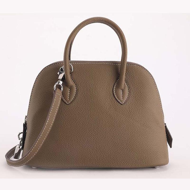 Женская сумка новая сумка-ракушка первый слой коровьей кожи сумка для боулинга сумка-мессенджер