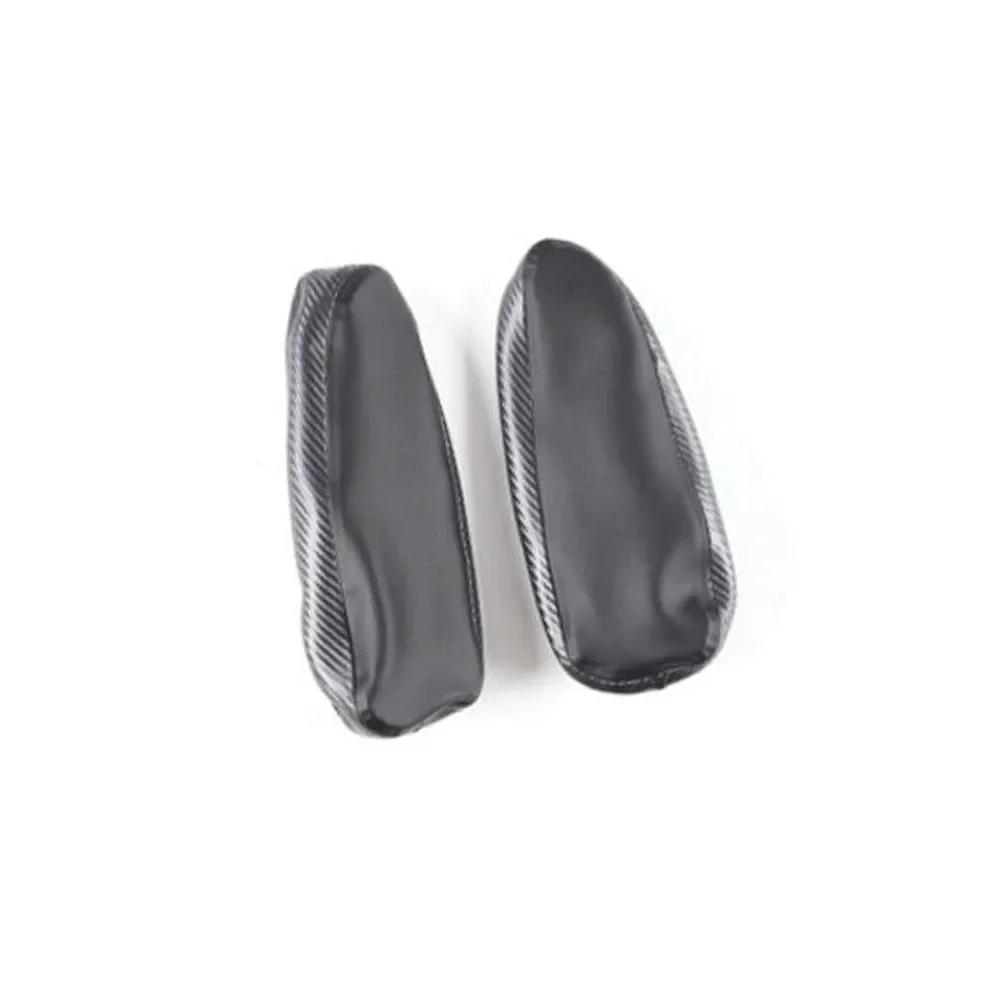 CarHome 2pcs Car Seat Armrest Cover Trim For Toyota FJ Cruiser 2007-2012 Carbon Fiber Leather Cushion Cover Armrest Protector NE