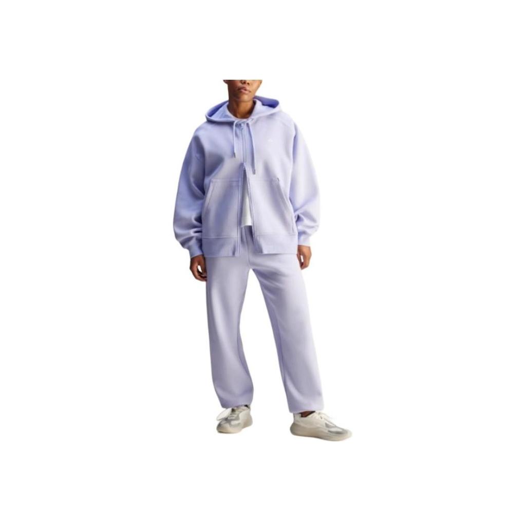 Adidas X Stella McCartney свободный крой двусторонний трикотажный спортивный свитер с капюшоном женские куртки светло-фиолетовый JN0226