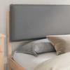Bed Frame with Padded Headboard Light Grey 180 x 200 cm