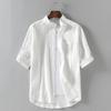 Men's 2022 Summer Linen Stand Collar Loose Casual Shirt