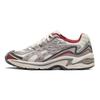 Asics Gel-Preleus Ткань Синтетическая кожа Сетка Удобные Простые Низкие Повседневные Кроссовки Унисекс Белый Серый Красный 1201A838-105