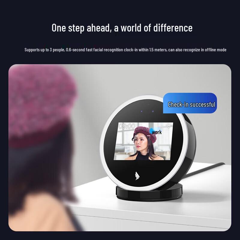 DingTalk W1X Ultra Facial Recognition Time Clock CN plug (adapter included)