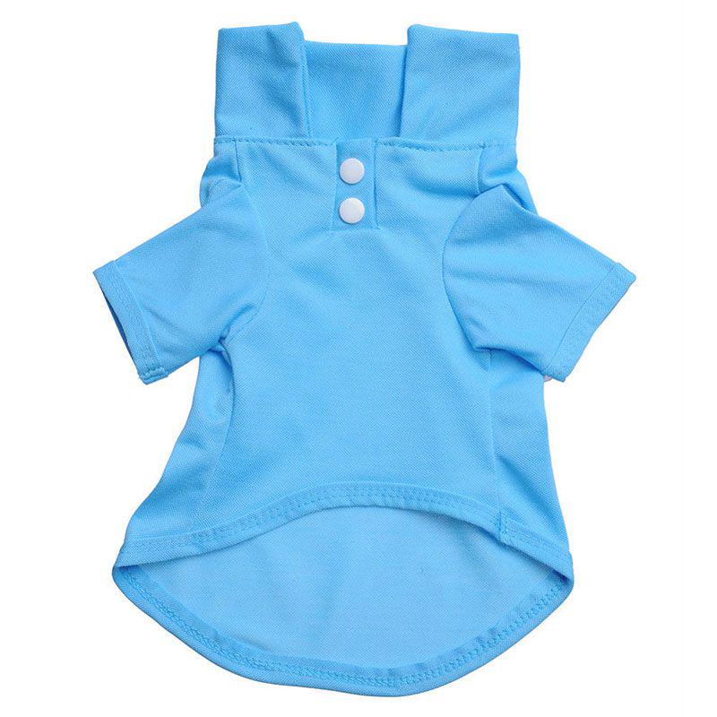 Модная очаровательная футболка-поло для питомца на лето, ярких цветов для собак и кошек