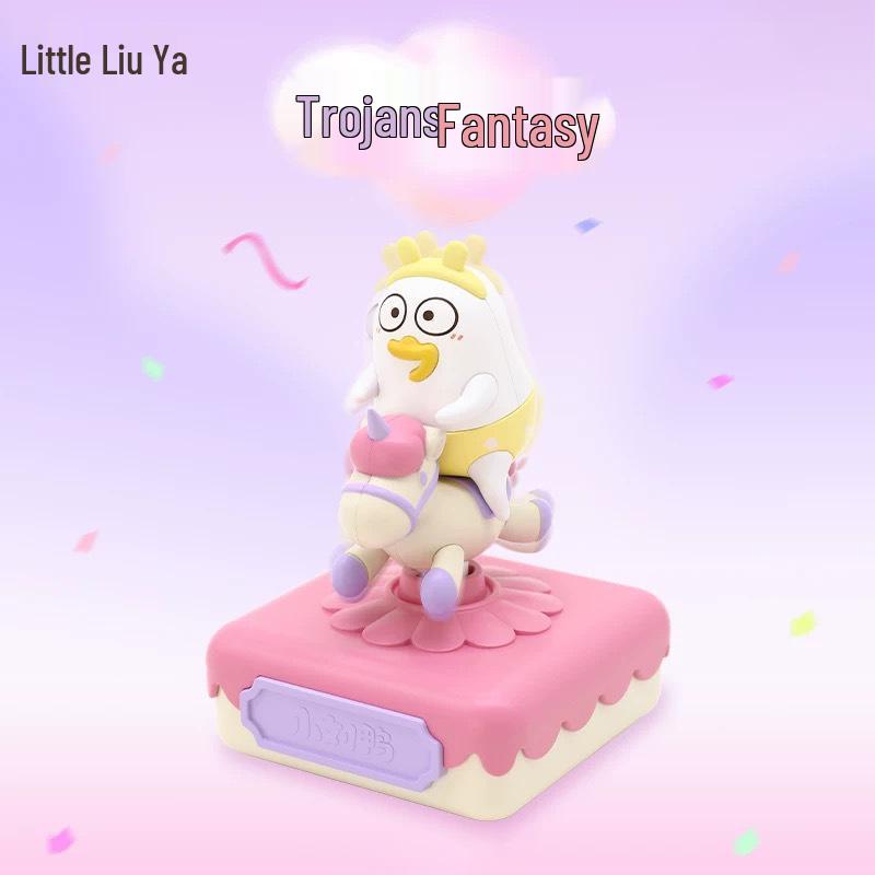 Creative Light-Powered Desktop Ornaments: Little Liu Duck Series - Fun Gift Collection of Adorable Duck Shapes