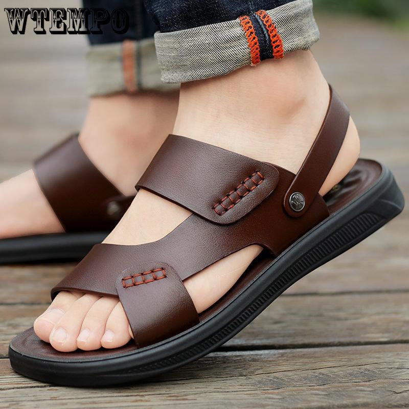 Beach Shoes Men's Summer Outdoor Antiskid Fashion Versatile Casual Men's Sandals Slippers Dual Purpose