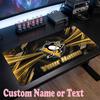Pittsburgh Penguins Customized Name Text Mouse Pad, Large Desk Mouse Mat Personalized Home Office Present