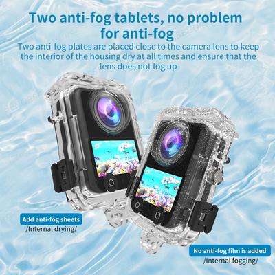 Водонепроницаемый чехол для DJI Osmo 360, подводный, 40 м, невидимый, противотуманный, защитный чехол-аксессуар для камеры DJI Osmo 360