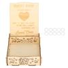 Wooden Guest Book Message Box Gift Card Holder Romantic Wedding Signature Supplies