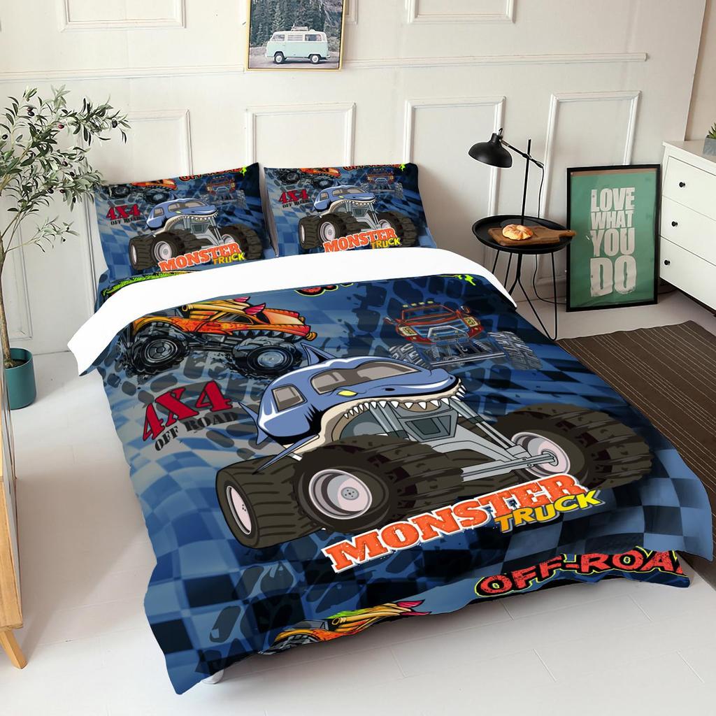 Комплект из трех предметов для постельного белья Car Bigfoot Series с цифровой печатью