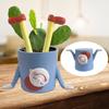 Мультяшный контейнер для суккулентов из смолы, перевернутый горшок для комнатных растений, перевернутый цветочный горшок, декор для офиса