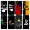 Чехол для телефона King Queen Art для Samsung Galaxy S20 S21 FE S22 Ultra S10 Lite S10E S9 S8 Plus S7 Edge из мягкого ТПУ черного цвета