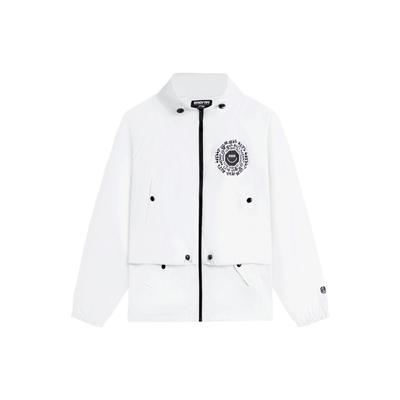 Li Ning Badfive Узор Печатный Многокарманный Молния Воротник Стойка Спортивная Куртка Женская Куртка Белый AFDS574-4