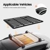Универсальная алюминиевая платформа-багажник на крышу автомобиля, багажник для внедорожника, грузовика, фургона, Прямое крепление, грузоподъемность 150-200 кг, Внешние детали