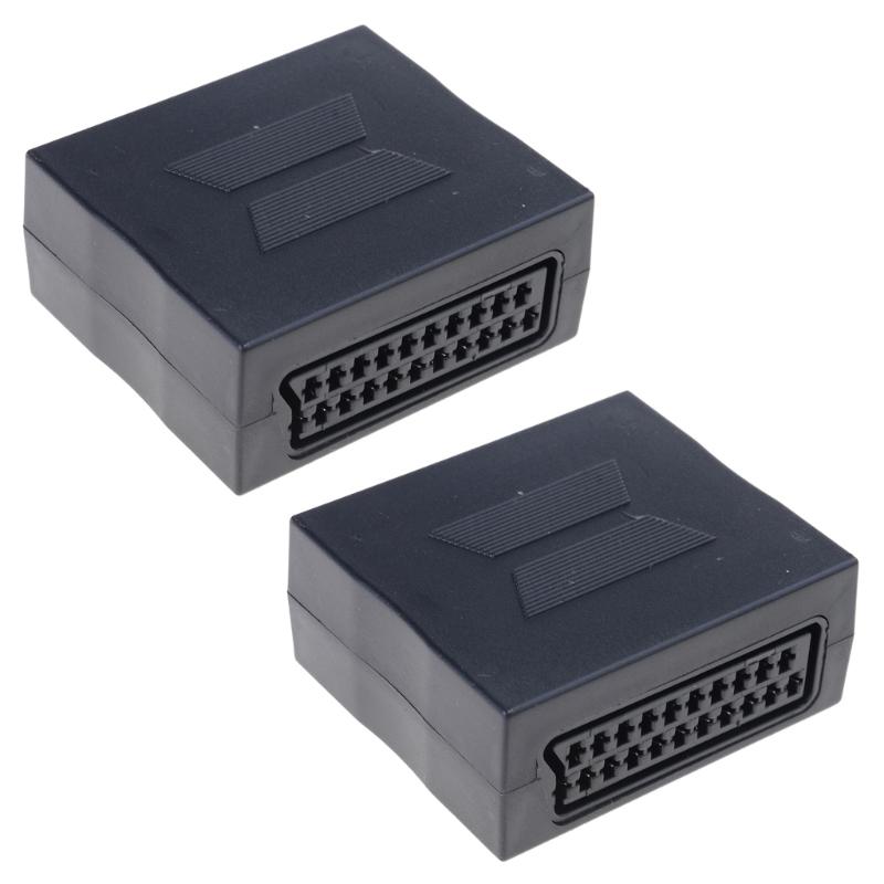 21-контактный штекер SCART Соединитель Гнездо-Гнездо Разъем Розетки Адаптер-переходник для бесшовного соединения устройств