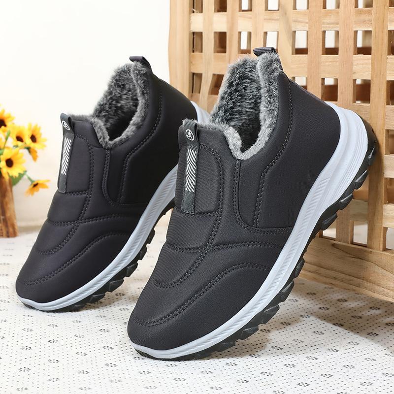 Men's cotton shoes 2025 winter new velvet thickened boots thermal casual snow boots