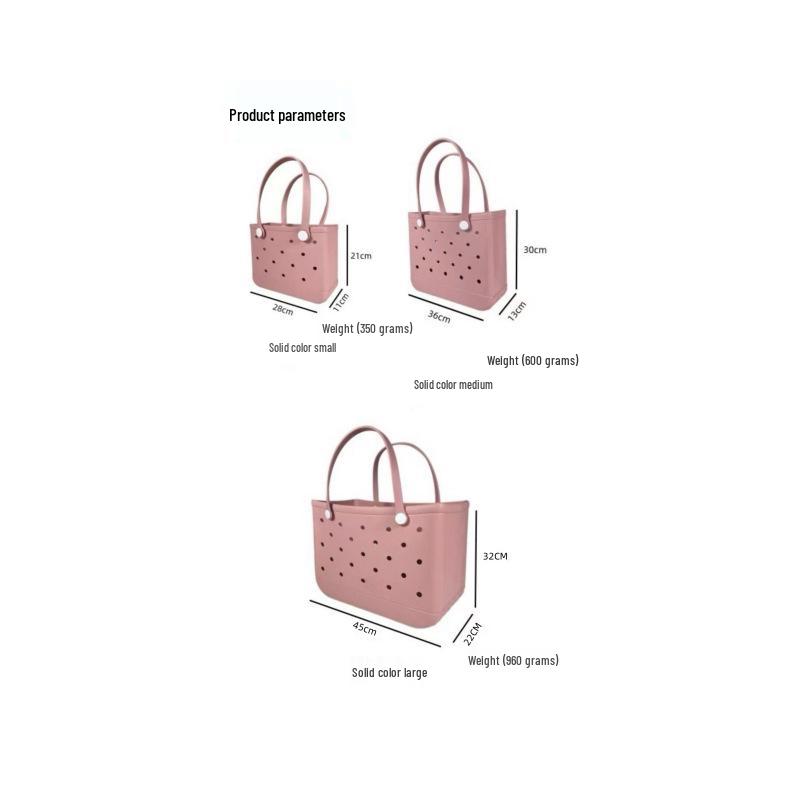 European & American EVA Beach Tote: Versatile Handbag, Pet Carrier & Storage Basket