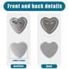 Heart-Shaped Badge Button Maker Parts, Blank Pin Badges Press Button Parts DIY Badge Making Machine Part Supplies 50/100/200PCS