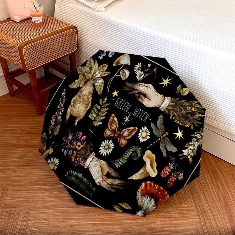 1PC Magic plants  Automatic Umbrella - Suitable Travel Outdoor Portable Umbrella Birthday Gift Daily Essentials