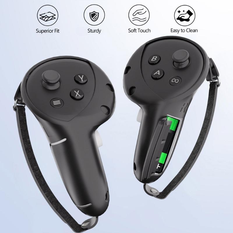 Силиконовый защитный чехол для контроллера Quest3/Quest3S, удобство хвата и долговечность, чехол-рукоятка, предотвращает повреждения