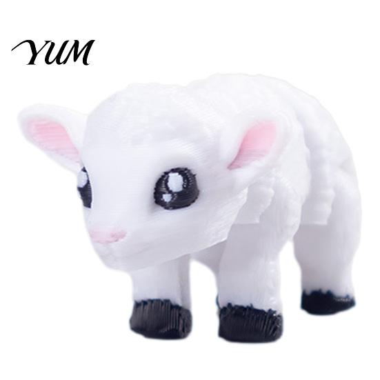 Micro Landscape Decorations 3D Printed Articulated Animal Figurine, Flexible Cartoon Ornament for Desk Decoration & Small Decorative Toys Stress