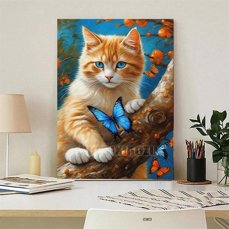 DIY Алмазная картина Мультфильм Животное Набор для вышивки крестом Мозаичное искусство Алмазная картина Полный круг/квадрат Алмазное украшение для дома