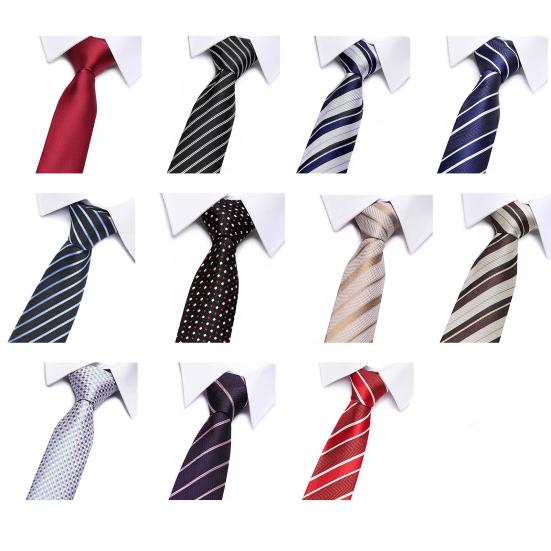 Мужской галстук с несколькими узорами, богатые цвета, галстук для костюма, формальный галстук, костюмы, деловые свадебные аксессуары