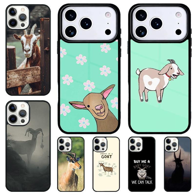 Goats Phone Case for iPhone 17 Air 16 15 11 12 14 13 Pro Max Shockproof Cover