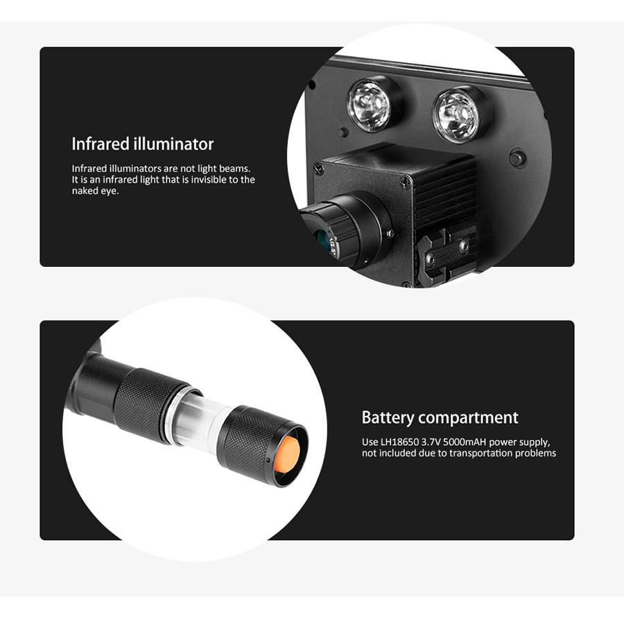 Ручные инфракрасные светодиоды ночного видения 850 нм + ИК-фонарик + камеры с лазерным прицелом, уличные водонепроницаемые камеры-ловушки для дикой природы A