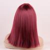 Синтетические светлые коричневые белые красные парики с челкой короткие прямые парики для женщин ежедневный косплей натуральный парик из термостойкого волокна